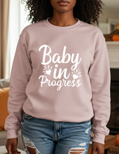 Load image into Gallery viewer, Baby In Progress Crewneck Sweatshirt