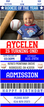 Load image into Gallery viewer, Rookie of the Year Baseball Party Invitation