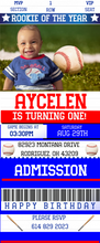Load image into Gallery viewer, Rookie of the Year Baseball Party Invitation