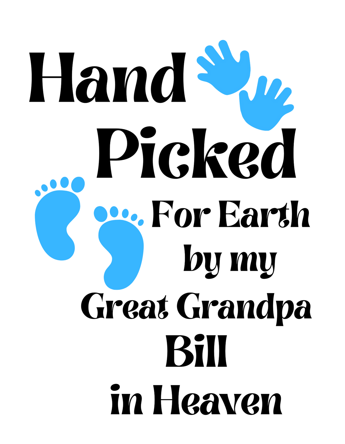 Hand Picked for Earth from Heaven Onesie