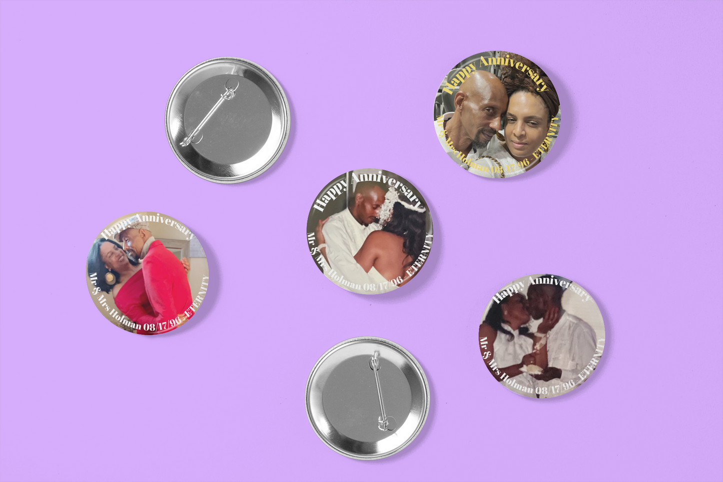 Custom Memorial Buttons