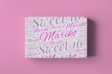 Load image into Gallery viewer, Name Collage Wrapping Paper Sheets (Set of 3)