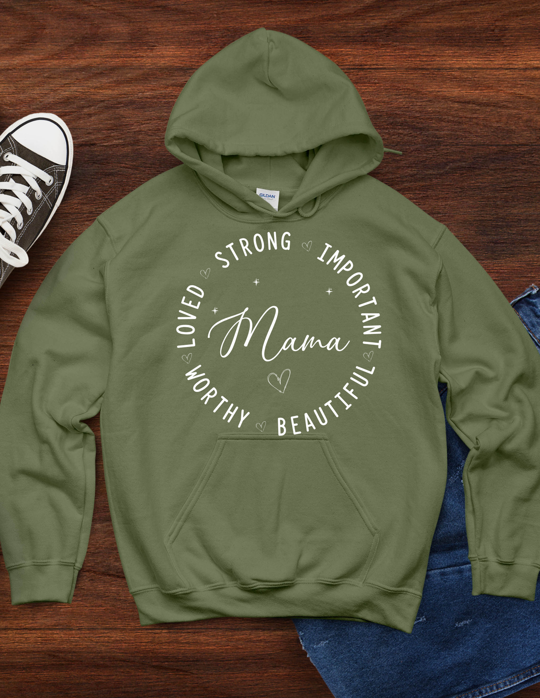 Mama: Loved, Strong, Important, Beautiful, Worthy