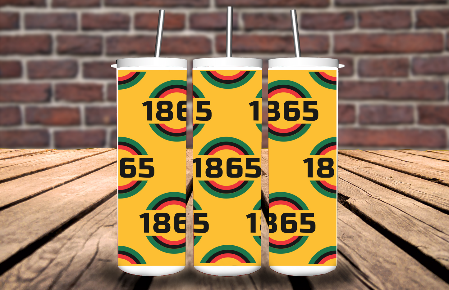 JUNETEENTH Themed 20oz Skinny Tumblers