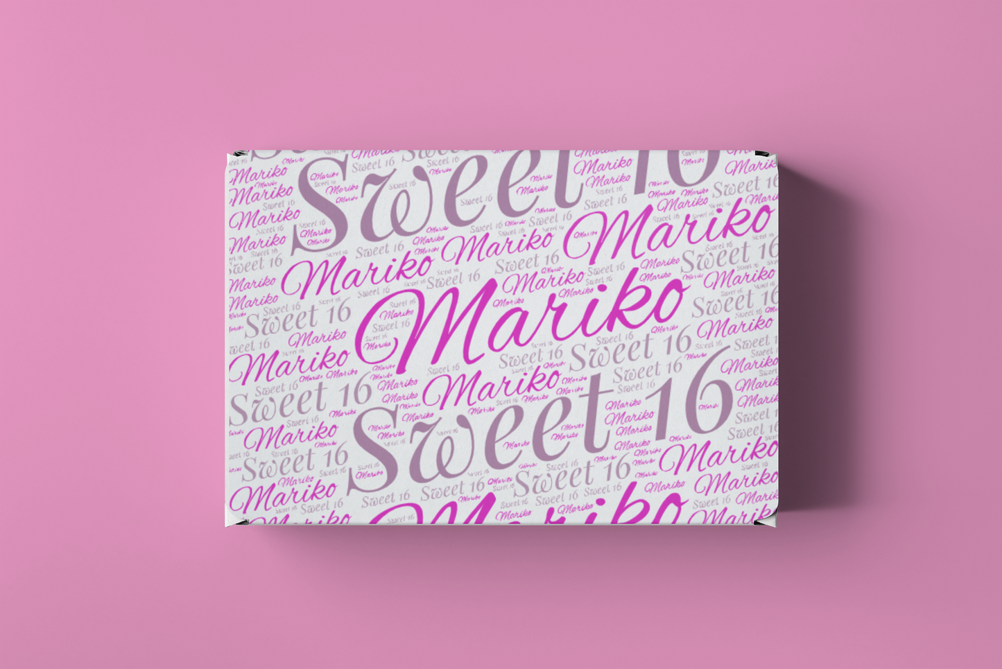 Name Collage Wrapping Paper Sheets (Set of 3)