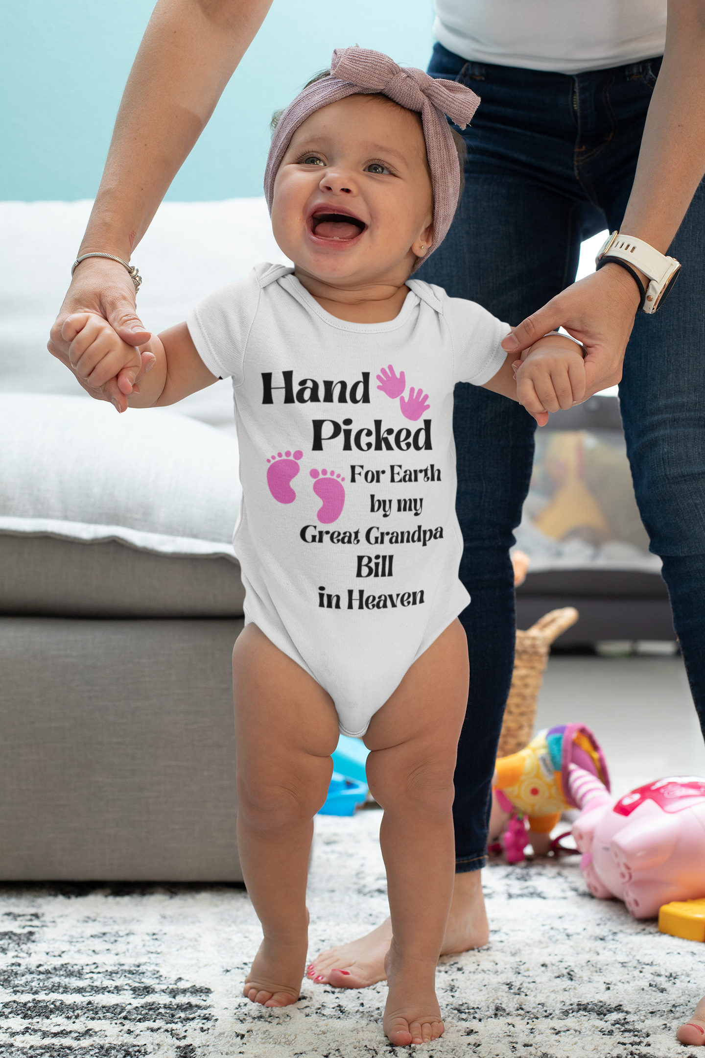 Hand Picked for Earth from Heaven Onesie