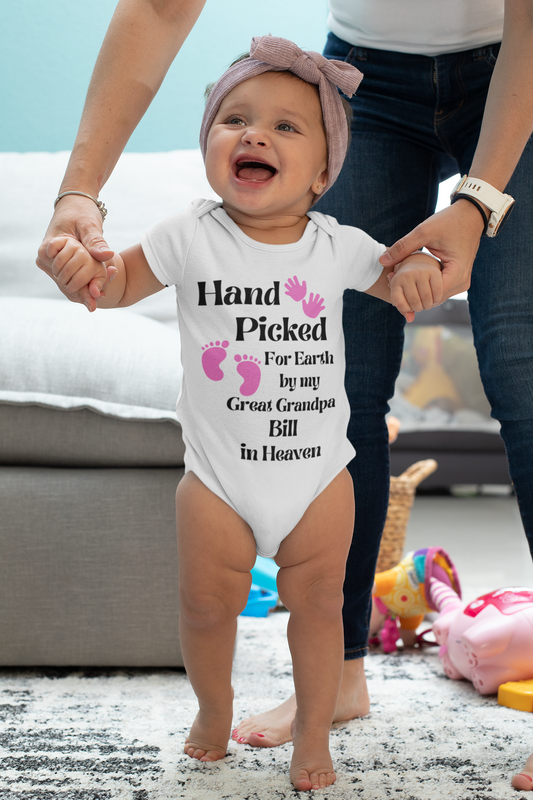 Hand Picked for Earth from Heaven Onesie